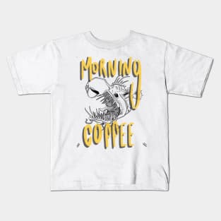 Fish with coffee Kids T-Shirt